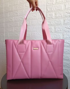 BOLSO PUFFER-BAG ELENA: PALO ROSA
