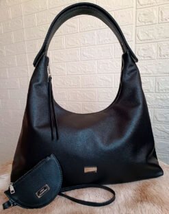 HOBO RENATA CUERO - COLOR NEGRO