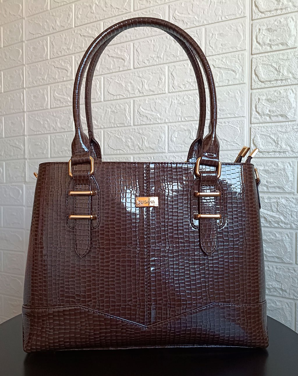ORIANA MARRON CROCO (VEGANO)