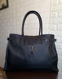 TOTE BAG MORGAN - CUERO NEGRO