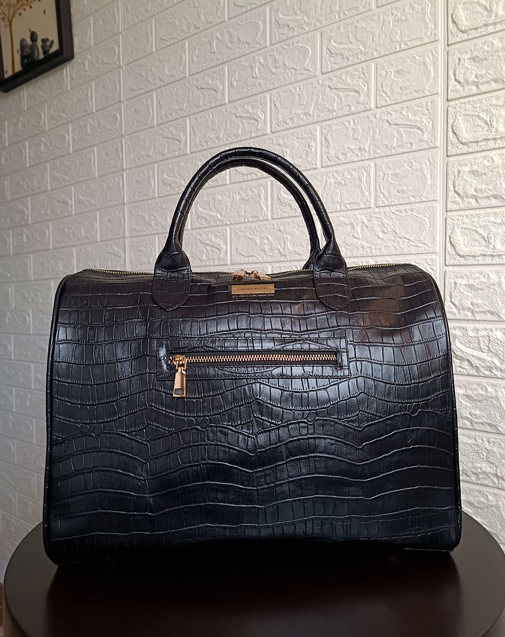 BALI CUERO CROCO NEGRO