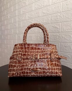 SIENA CUERO CROCO MARRON VINTAGE